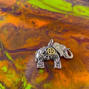 Steampunk  Elephant Pendant